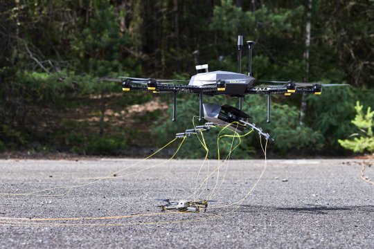 Lovec dronů Eagle.One prezentován ve vězeňském komplexu Rapotice